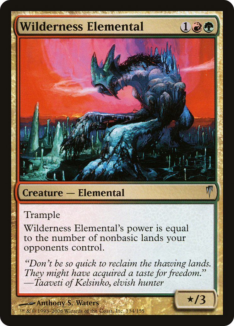 Wilderness Elemental (134) Foil - Coldsnap