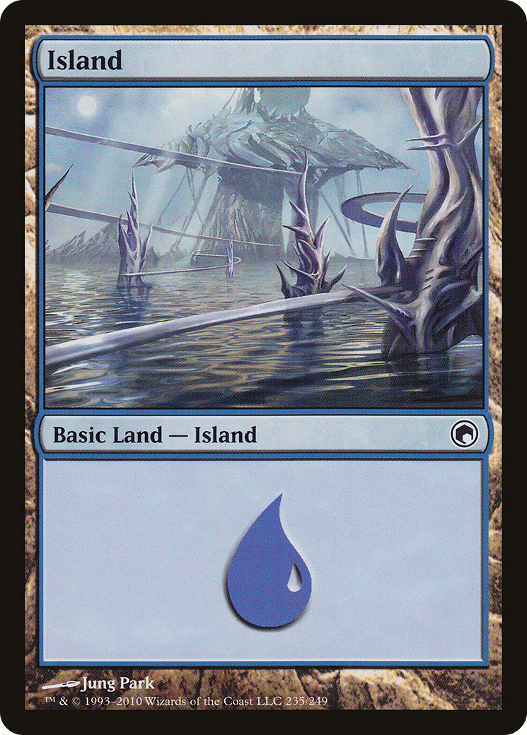 Island (235) Foil - Scars of Mirrodin