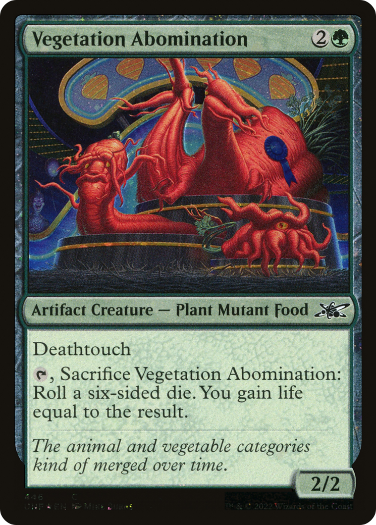 Vegetation Abomination (Galaxy Foil) (446) Foil - Unfinity