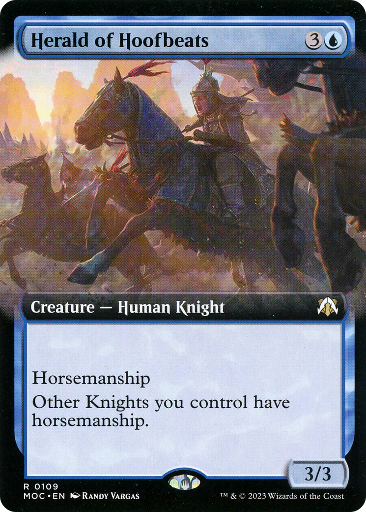 Herald of Hoofbeats (Extended Art) (109) - March of the Machine Commander