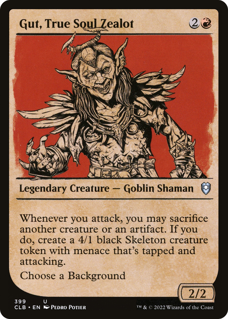 Gut, True Soul Zealot (Showcase) (399) - Commander Legends: Battle for Baldur's Gate