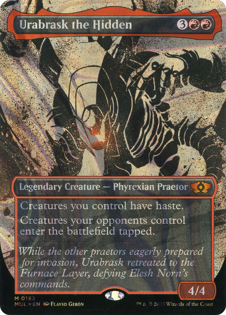 Urabrask the Hidden (Halo Foil) (Showcase) (153) Foil - Multiverse Legends