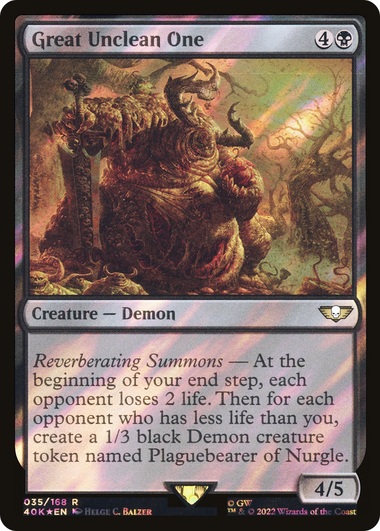 Great Unclean One (035) Surge Foil - Warhammer 40,000 Commander