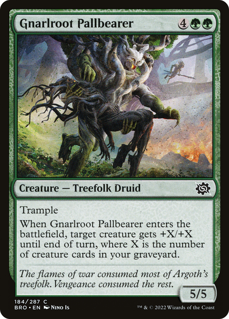 Gnarlroot Pallbearer (184) Foil - The Brothers' War