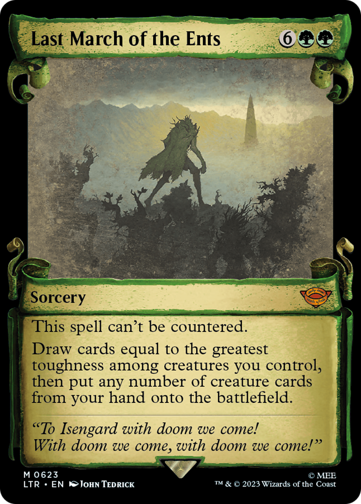 Last March of the Ents (Showcase) (623) Foil - The Lord of the Rings: Tales of Middle-earth