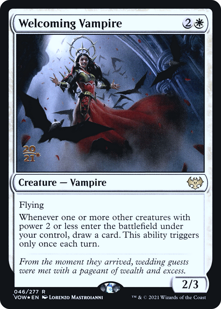Welcoming Vampire (046) Foil - Innistrad: Crimson Vow Promos
