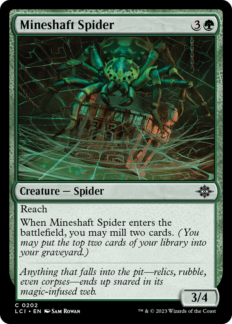 Mineshaft Spider (202) Foil - The Lost Caverns of Ixalan