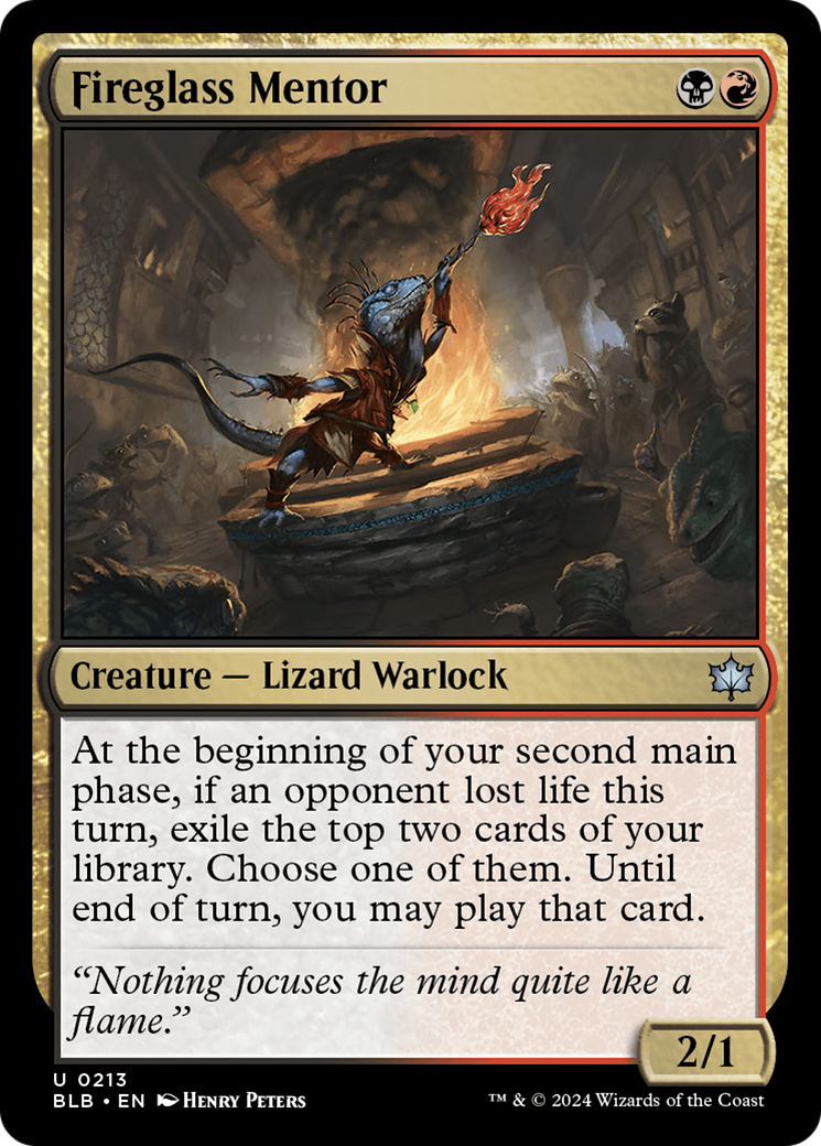 Fireglass Mentor (213) Foil - Bloomburrow