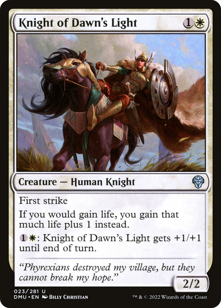 Knight of Dawn's Light (023) - Dominaria United