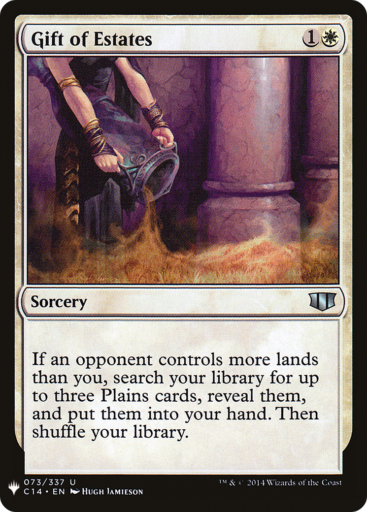Gift of Estates (C14-73) - The List