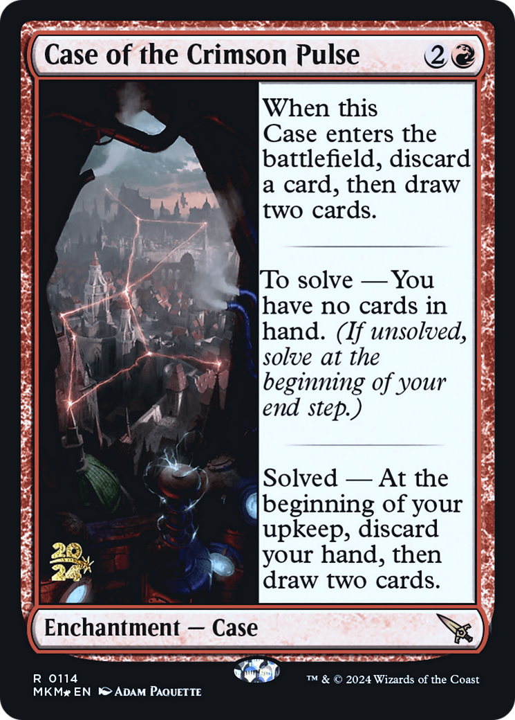 Case of the Crimson Pulse (114) Foil - Murders at Karlov Manor Promos