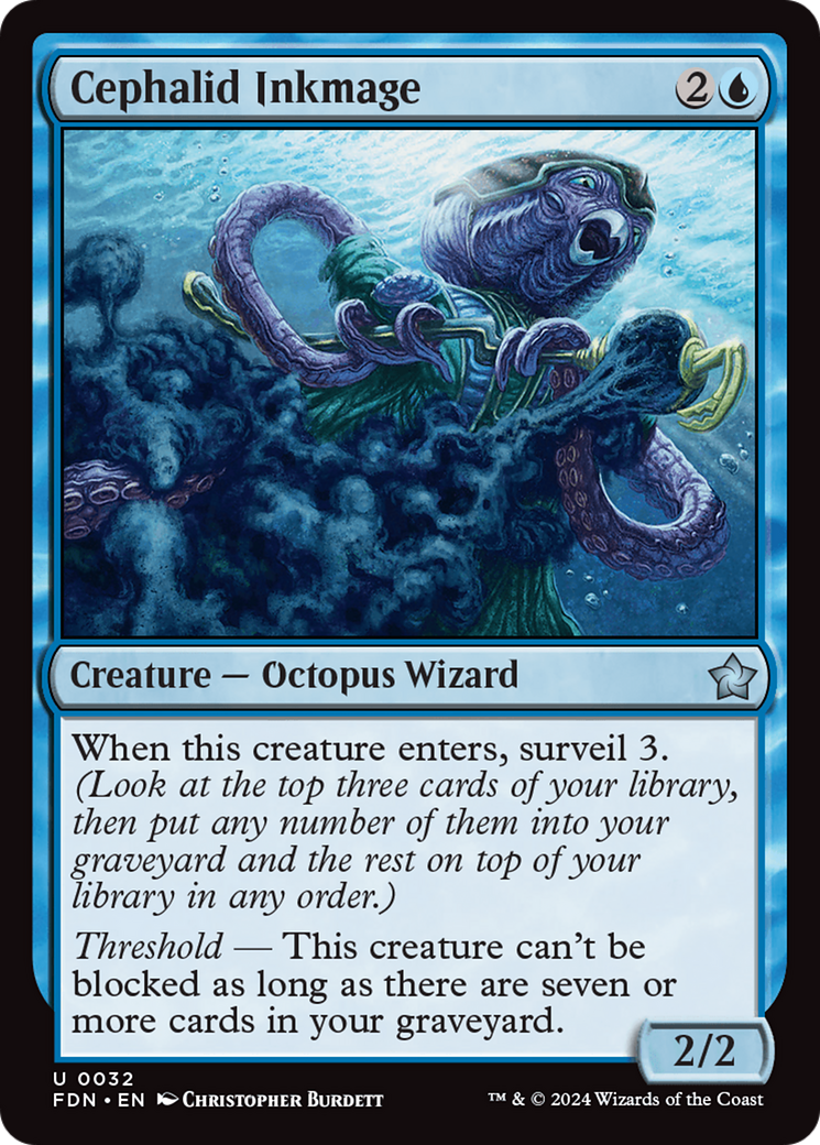 Cephalid Inkmage (032) Foil - Foundations