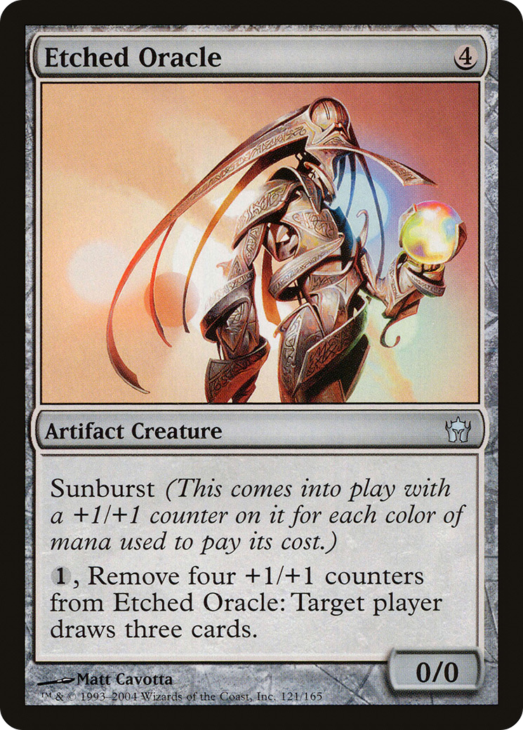 Etched Oracle (121) Foil - Fifth Dawn