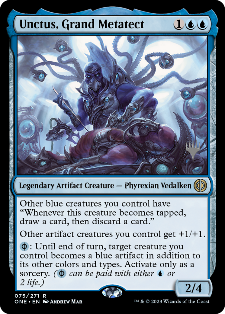 Unctus, Grand Metatect (75p) Foil - Phyrexia: All Will Be One Promos