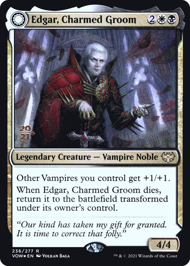 Edgar, Charmed Groom // Edgar Markov's Coffin (236s) Foil - Innistrad: Crimson Vow Promos