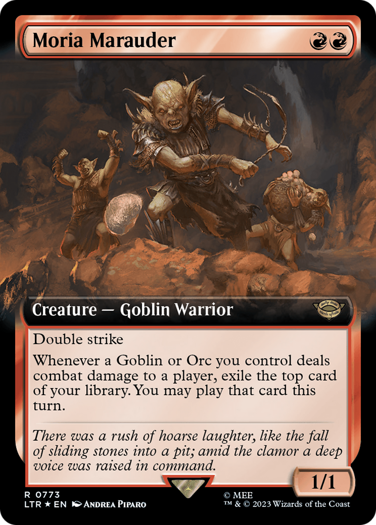 Moria Marauder (Extended Art) (Surge Foil) (Extended Art) (773) Foil - The Lord of the Rings: Tales of Middle-earth