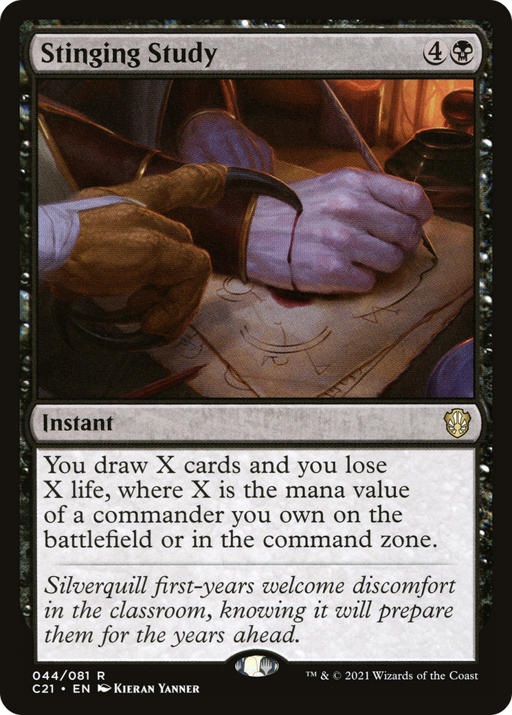 Stinging Study (044) - Commander 2021