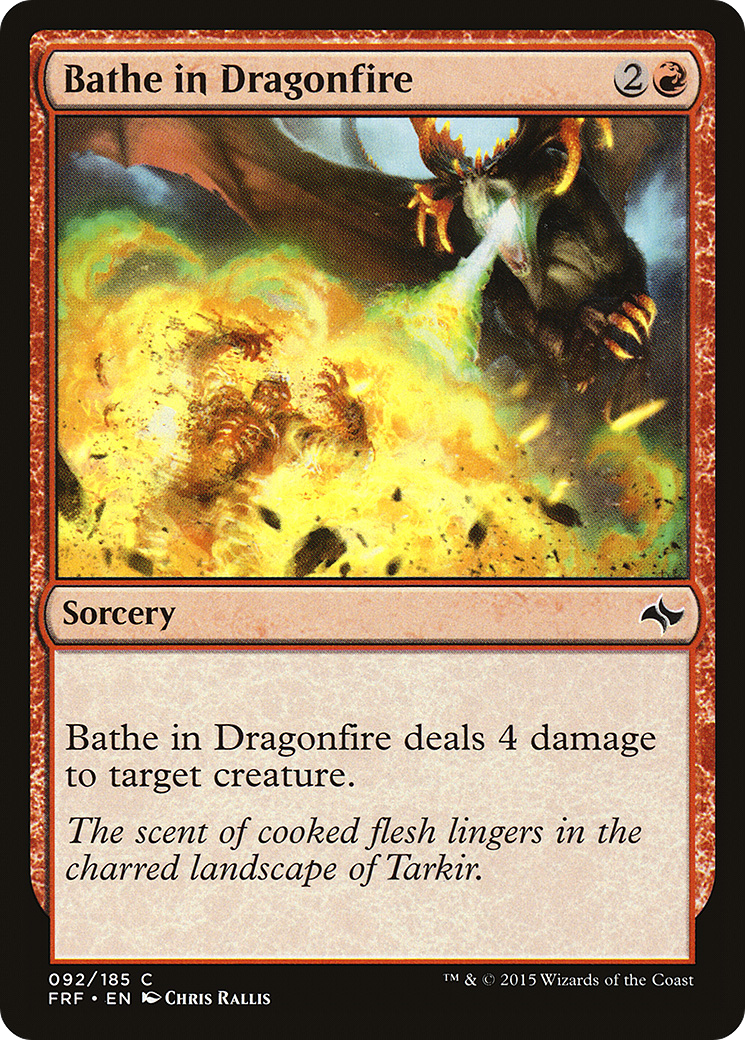 Bathe in Dragonfire (092) Foil - Fate Reforged