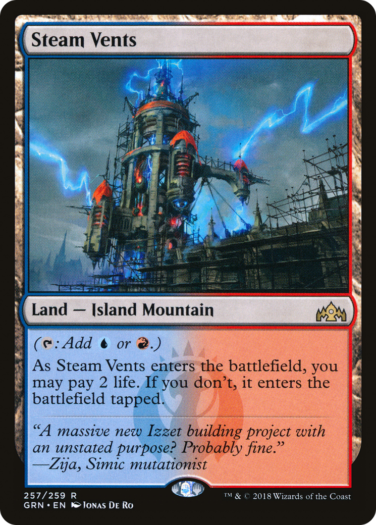 Steam Vents (257) - Guilds of Ravnica