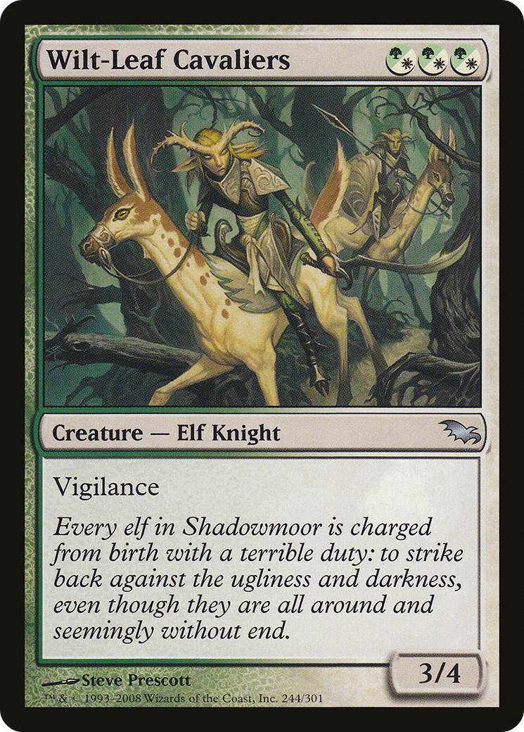 Wilt-Leaf Cavaliers (244) - Shadowmoor Foil