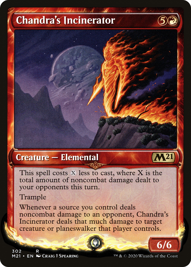 Chandra's Incinerator (Showcase) (302) Foil - Core Set 2021