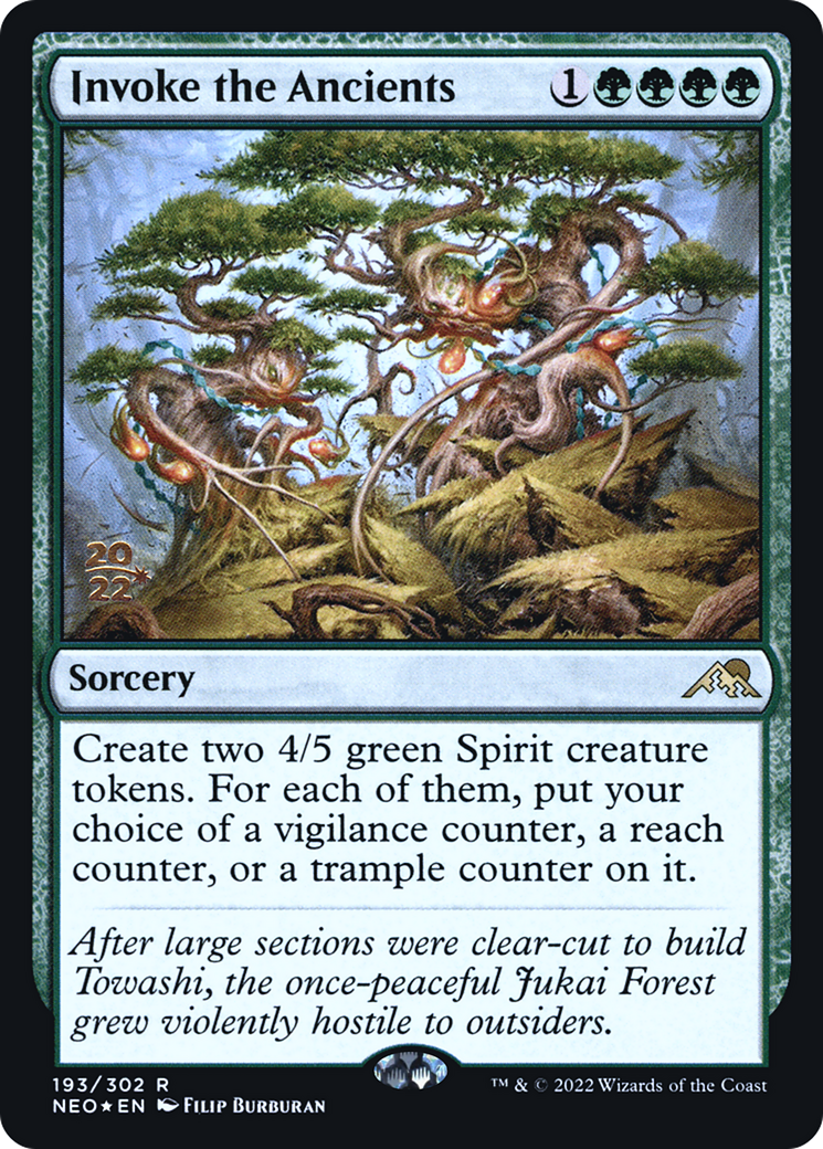 Invoke the Ancients (193) Foil - Kamigawa: Neon Dynasty Promos