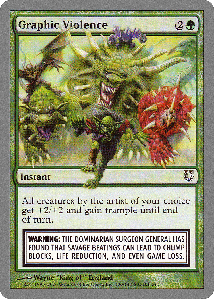 Graphic Violence (100) Foil - Unhinged