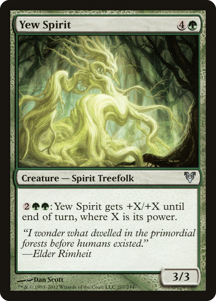 Yew Spirit (207) - Avacyn Restored