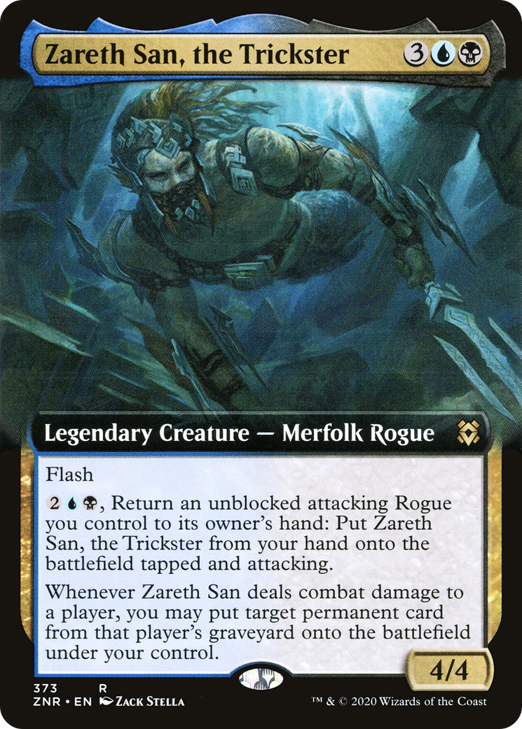 Zareth San, the Trickster (Extended Art) (373) Foil - Zendikar Rising