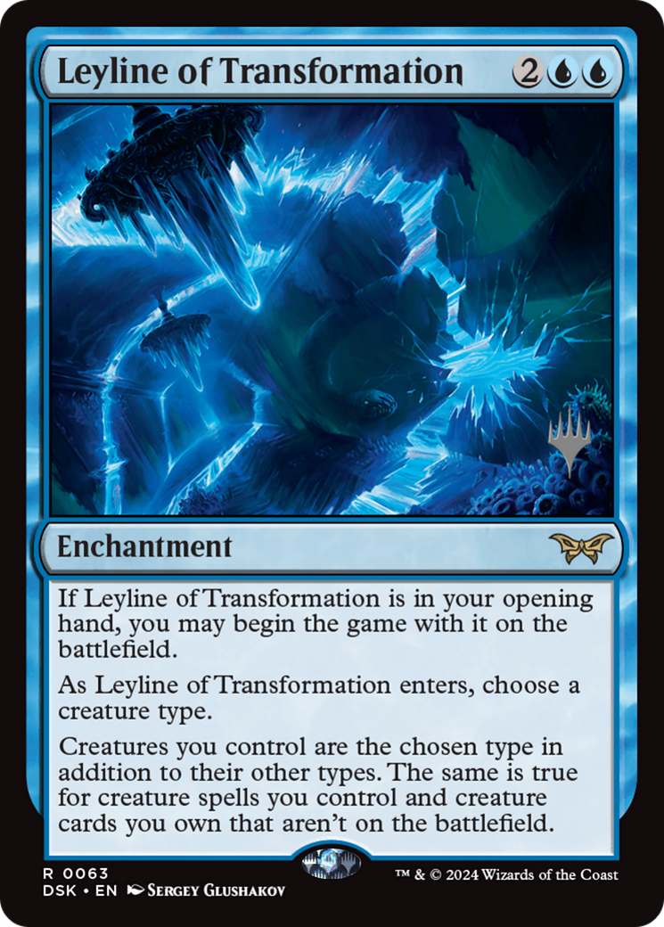 Leyline of Transformation (063) Foil - Duskmourn: House of Horror Promos