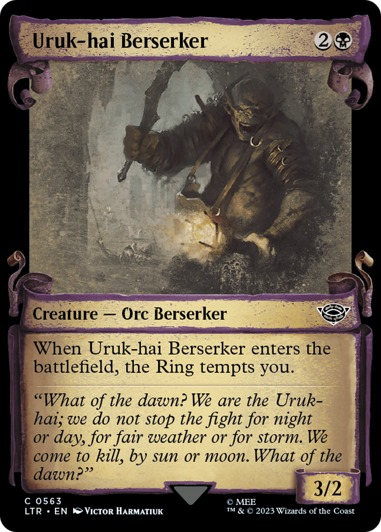 Uruk-hai Berserker (Showcase Scrolls) (Showcase) (563) - The Lord of the Rings: Tales of Middle-earth