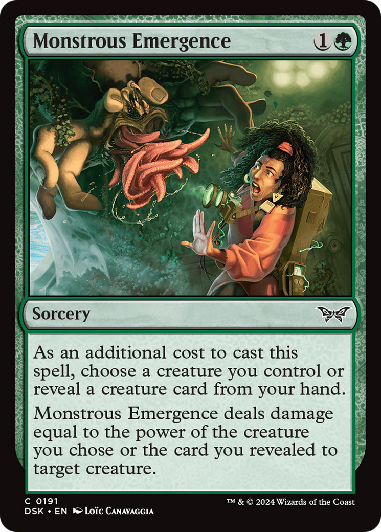 Monstrous Emergence (191) Foil - Duskmourn: House of Horror
