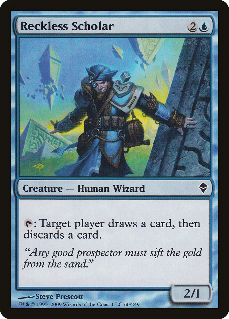 Reckless Scholar (060) Foil - Zendikar