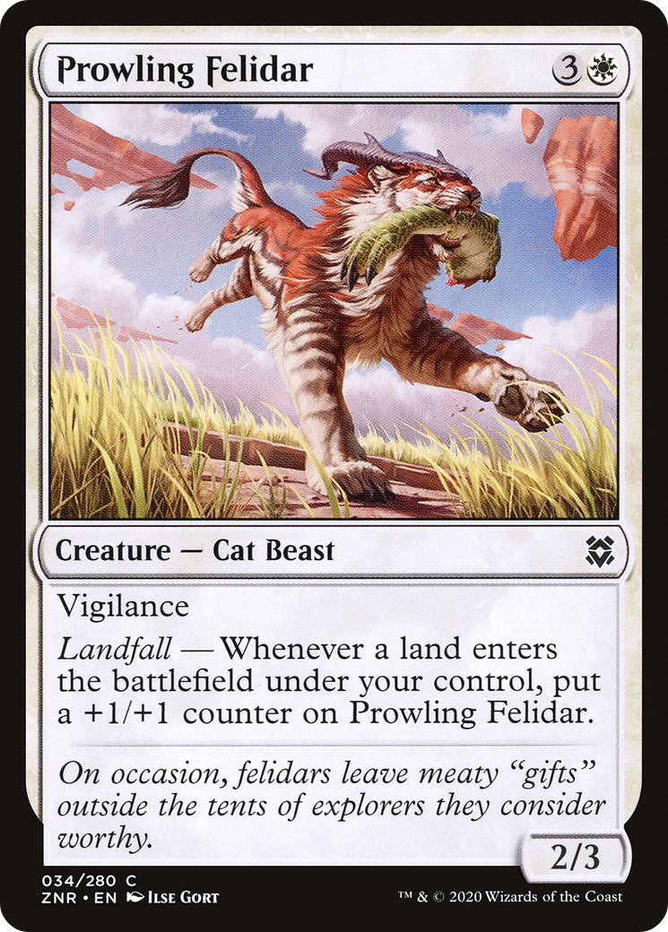 Prowling Felidar (034) - Zendikar Rising