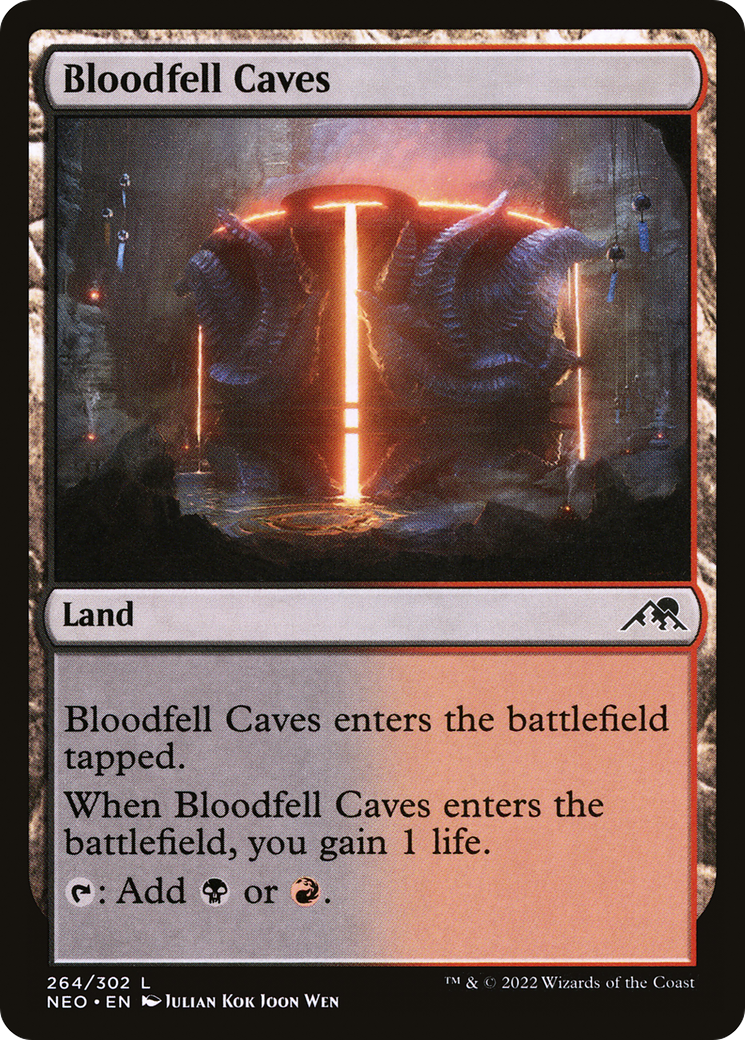 Bloodfell Caves (264) - Kamigawa: Neon Dynasty
