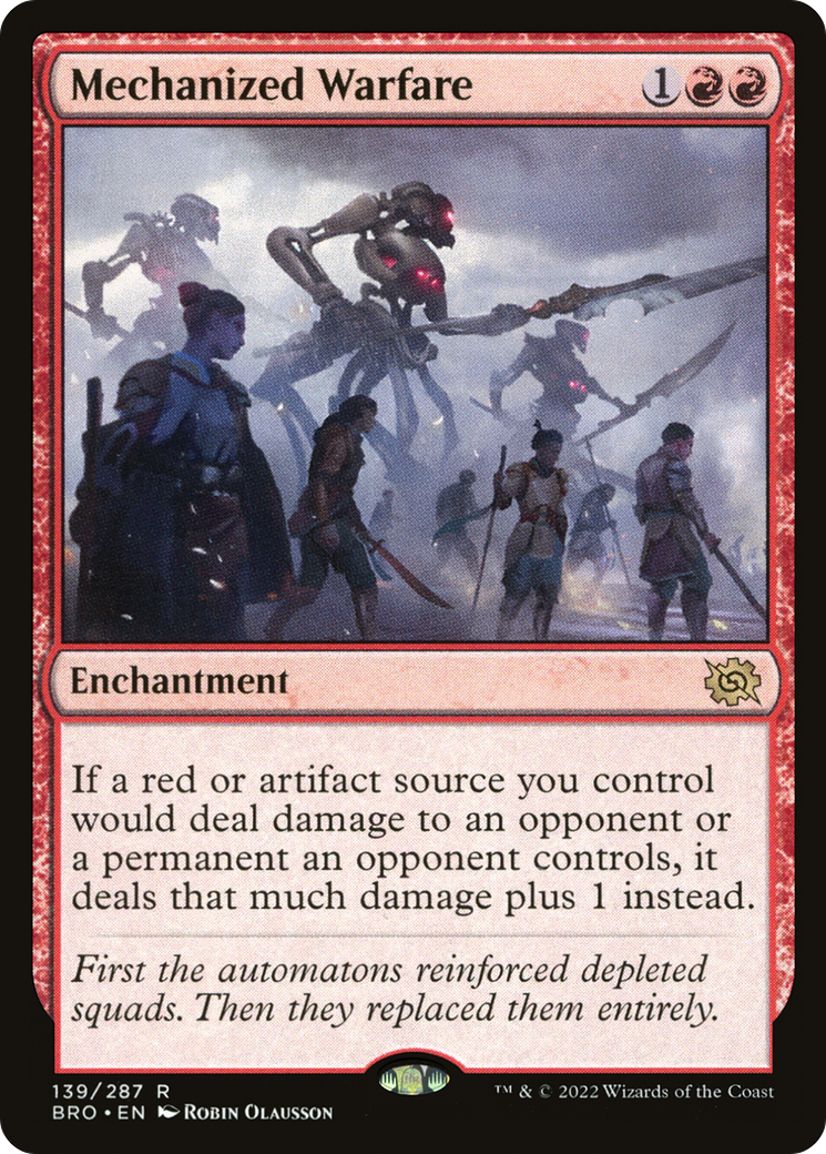 Mechanized Warfare (139) Foil - The Brothers' War
