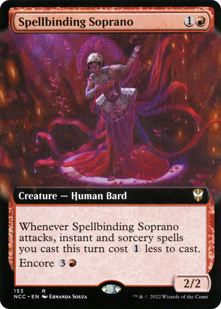 Spellbinding Soprano (Extended Art) (153) - New Capenna Commander