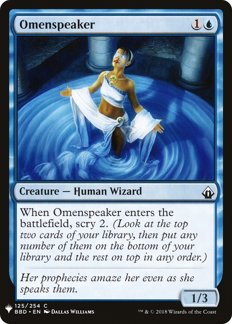 Omenspeaker (BBD-125) - The List