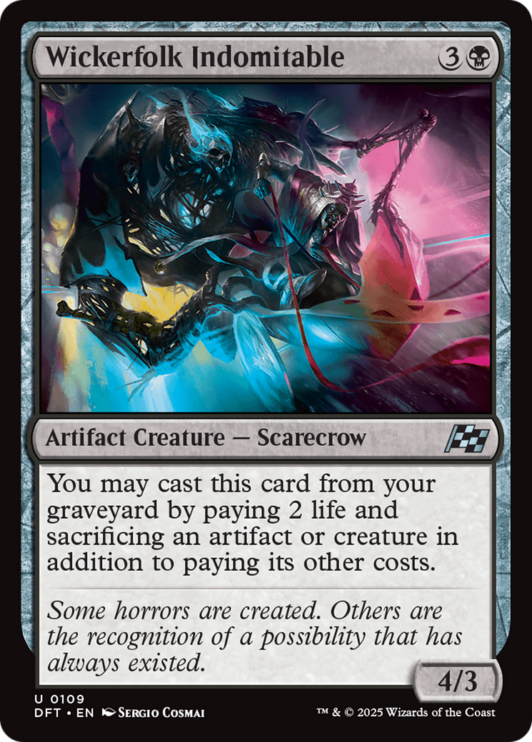 Wickerfolk Indomitable (109) Foil - Aetherdrift