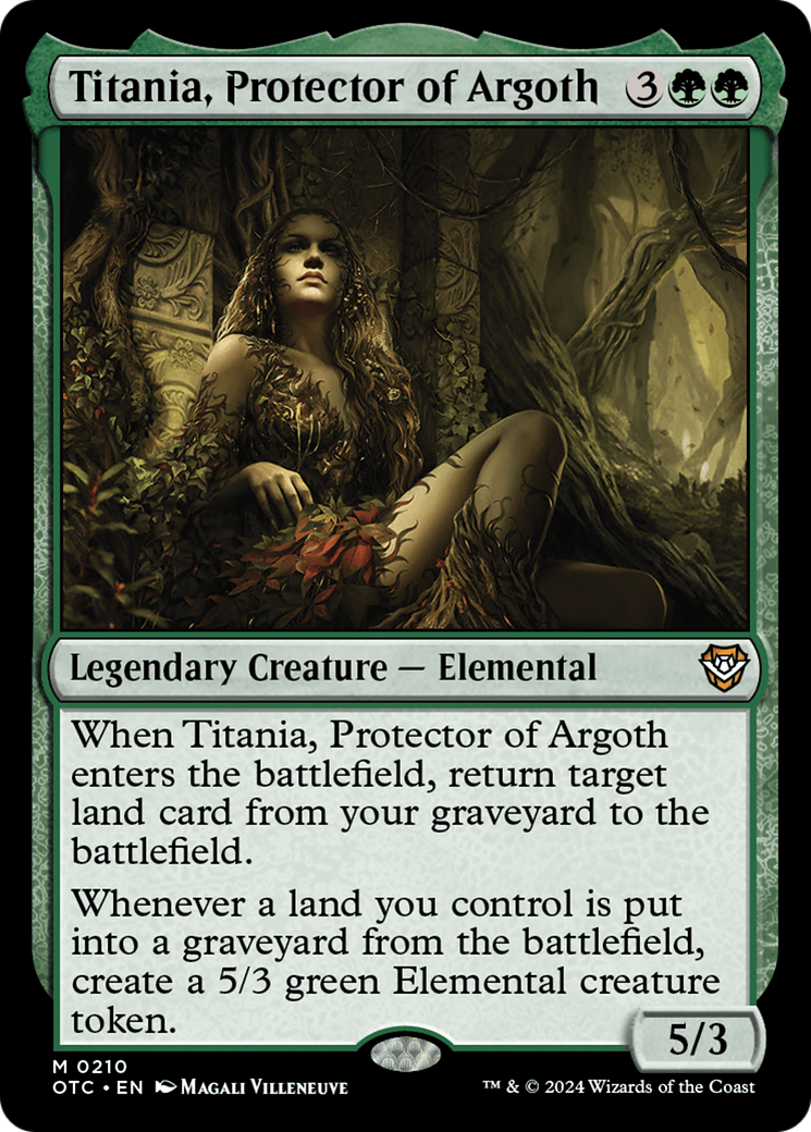 Titania, Protector of Argoth (210) - Outlaws of Thunder Junction Commander