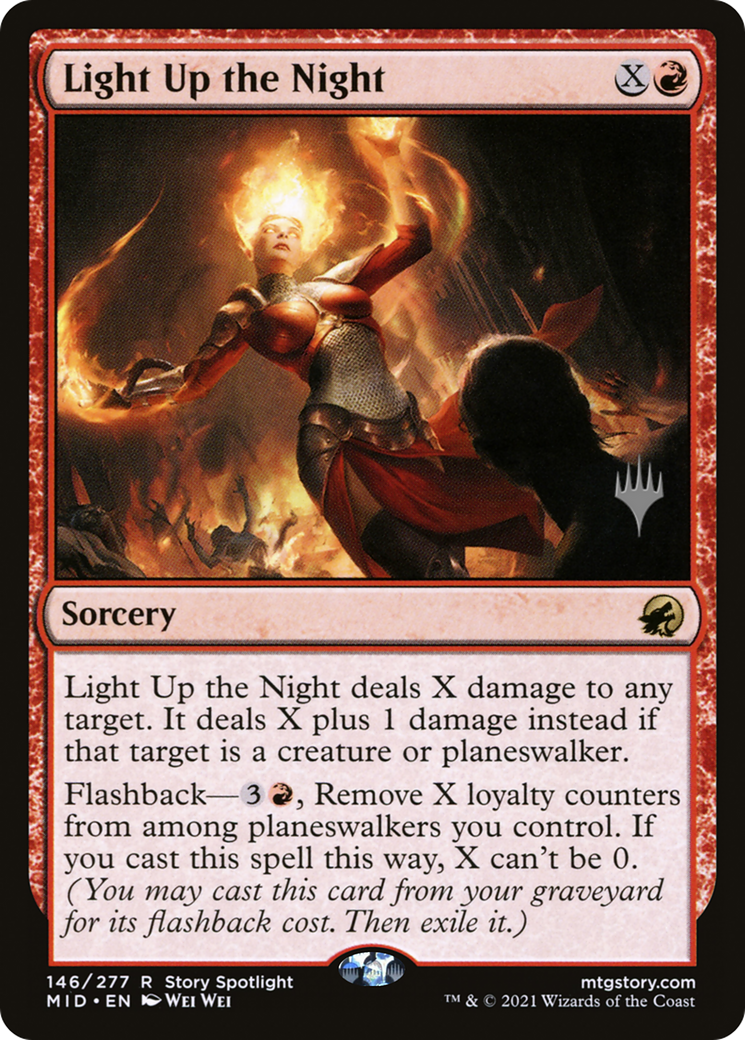 Light Up the Night (146) Foil - Innistrad: Midnight Hunt Promos