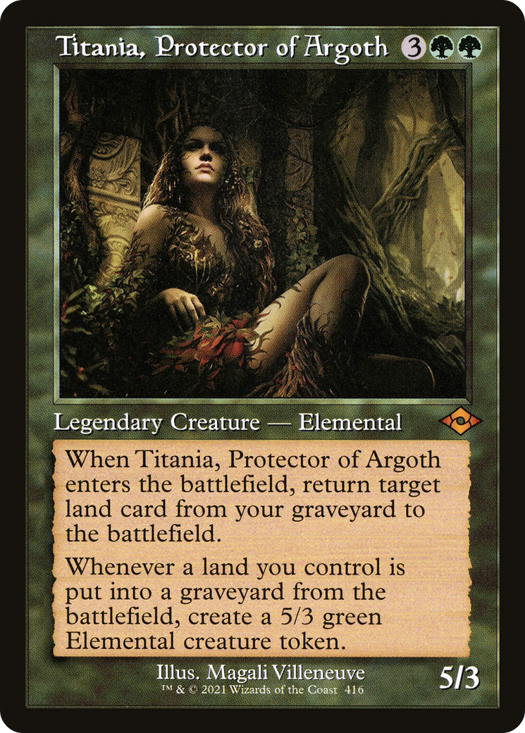 Titania, Protector of Argoth (Retro) (416) Foil - Modern Horizons 2