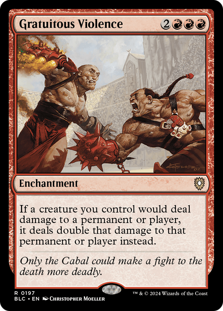 Gratuitous Violence (197) - Bloomburrow Commander