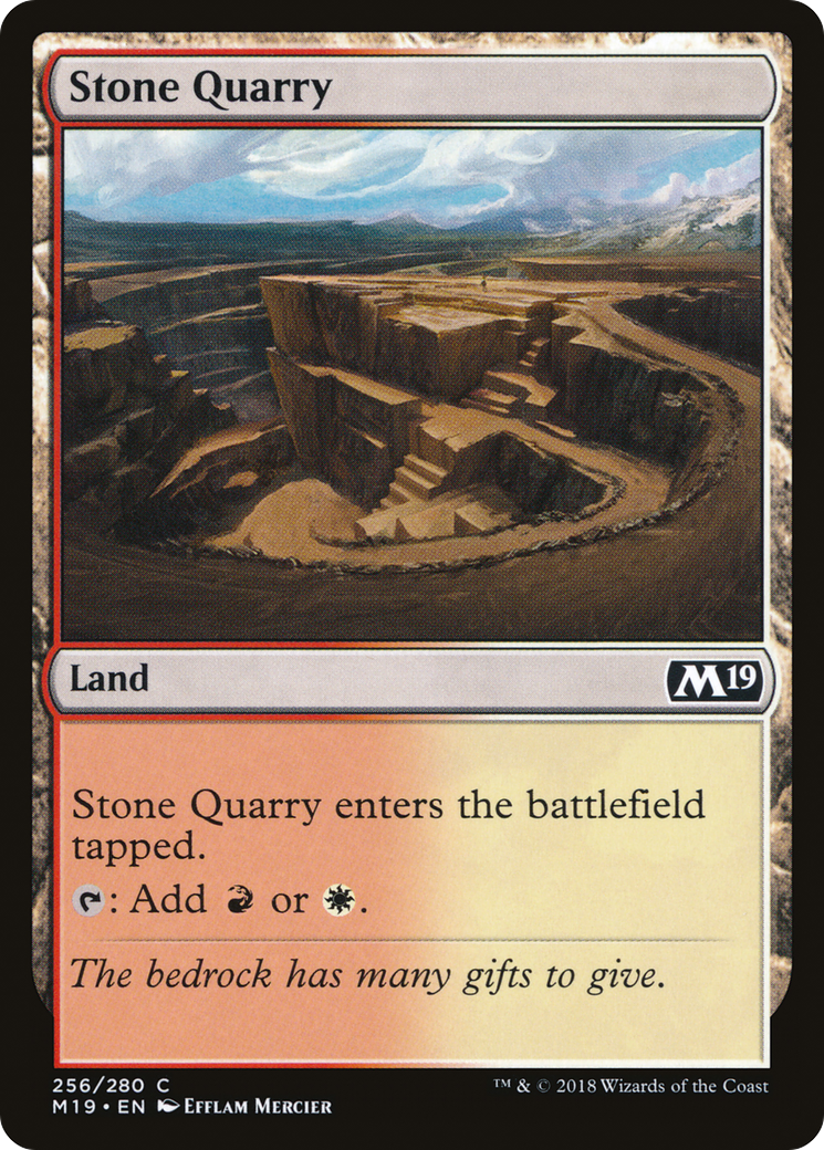 Stone Quarry (256) Foil - Core Set 2019