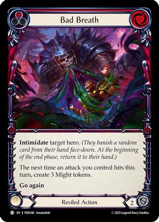 Bad Breath (Red) (PEN306) Rainbow Foil - Compendium of Rathe
