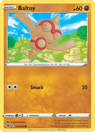 Baltoy (144) Reverse Holofoil - Fusion Strike