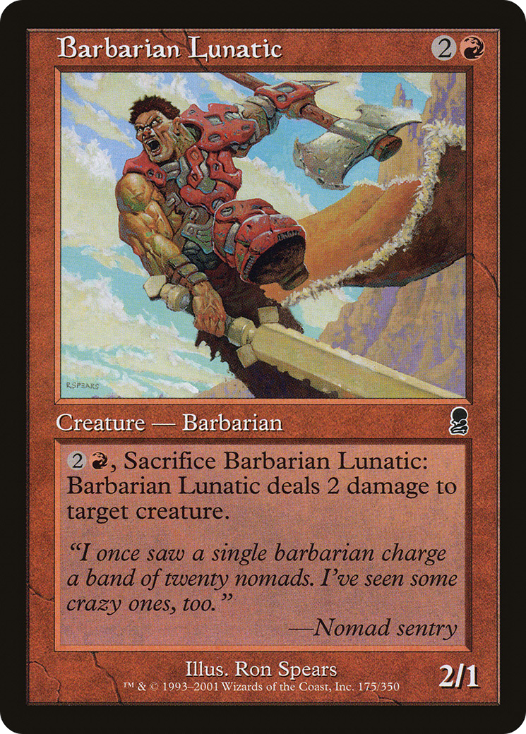 Barbarian Lunatic (175) Foil - Odyssey