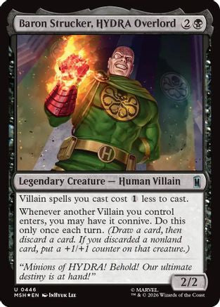 Baron Strucker, HYDRA Overlord (446) Surge Foil - Marvel Super Heroes