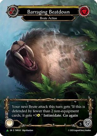 Barraging Beatdown (Marvel) (TNP035) Cold Foil - Flesh and Blood: Promo Cards