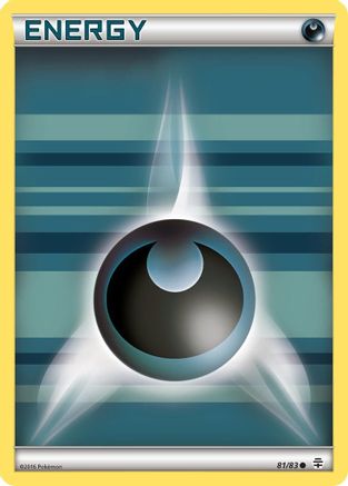 Basic Darkness Energy (81) Reverse Holofoil - Generations